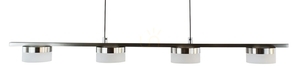 Závěsné svítidlo CASSIS LED se 4 zdroji 24 W 3000 K, matný nikl, 75 cm – Aviano 7066-503 small 1