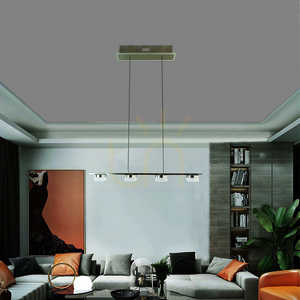 Závěsné svítidlo CASSIS LED se 4 zdroji 24 W 3000 K, matný nikl, 75 cm – Aviano 7066-503 small 3