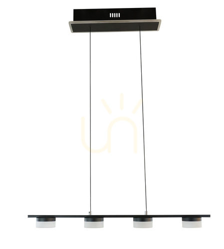 Kontrola Závěsné svítidlo Aviano CASSIS se 4 světelnými body, černý chrom LED 7066-502