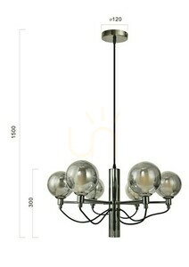 CLASSICO 6221-0610 šest závěsných svítidel Aviano small 5