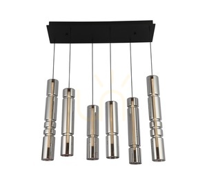 Závěsné svítidlo Aviano CILINDRO 6223-0610, 6 stínidel, LED 54 W 3000 K, černé small 1