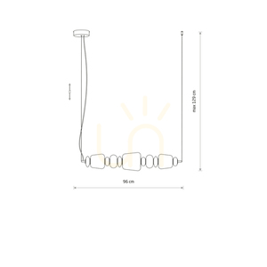 Závěsné svítidlo CERAMIC HORIZONTAL LED 26W 11699 Nowodvorski small 6