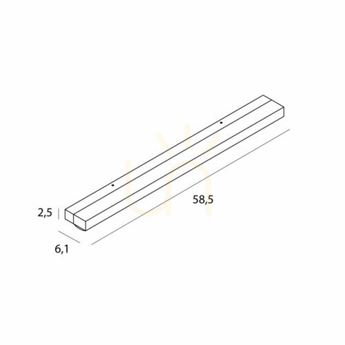 Kontrola Nástěnné svítidlo Max Light TRIO W0408D chrom 58,5 cm 7W 4000K IP44
