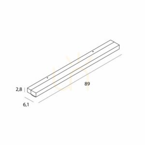 Nástěnné světlo Max Light Trio LED 10W 89 cm chrom 4000K W0410D small 0