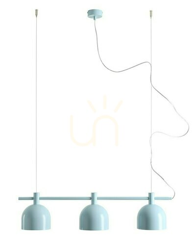 Kontrola Závěsná lampa Aldex Beryl 3 Baby Blue E27 3×15W 976E_29