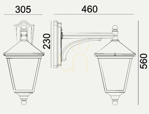 Venkovní nástěnné svítidlo IP54 LONDON BIG 4139WH 14,6W 4000K bílá - prémiové NORLYS. small 1