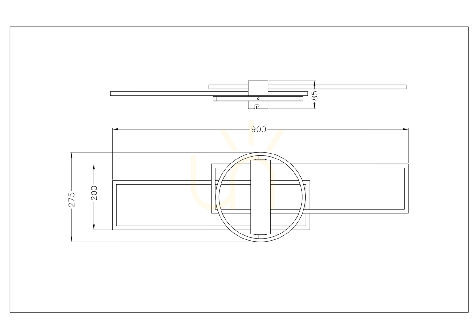 Pohled Stropní svítidlo Zuma Line DUATRO C230624203B černá 3xLED Stropní svítidlo Zuma Line DUATRO C230624203B černá 3xLED