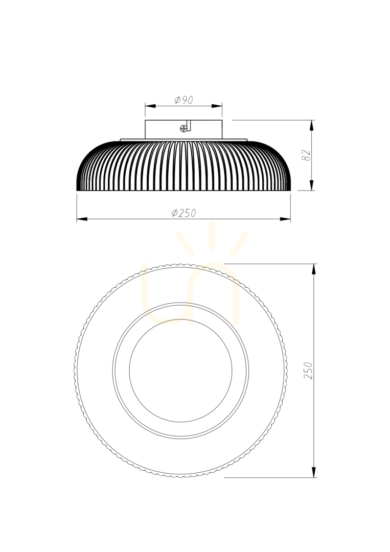 Pohled Stropní svítidlo Zuma Line SOLVIA C230757601 černá 1xLED Stropní svítidlo Zuma Line SOLVIA C230757601 černá 1xLED