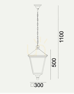 Venkovní závěsné svítidlo IP54 LONDON BIG 4143BL černé 13,5W 4000K - premium NORLYS small 1