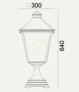 Zahradní svítidlo IP54 LONDON BIG 4144BL 9,3W 3000K černé - prémiové NORLYS. small 1