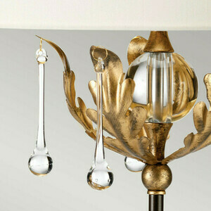 Stolní lampa Amarilli - 1 světelný zdroj - Bronzová / zlatá patina Elstead small 2