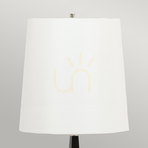 Stojací lampa Ascent - 1 světelný zdroj - černá, bílé stínidlo Elstead small 1