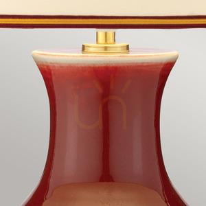 Malá stolní lampa Majin - 1 světelný zdroj - Červená Oxblood Elstead small 2