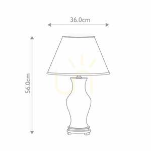 Malá stolní lampa Majin - 1 světelný zdroj - Červená Oxblood Elstead small 5