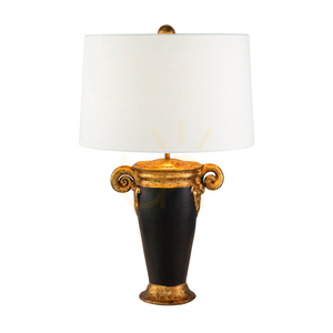 Stolní lampa Gallier - 1 světelný zdroj - černá a zlatá Elstead small 0