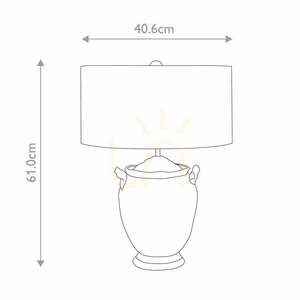 Stolní lampa Elstead Flambeau Jackson, starožitné stříbro a zlato, 1×E27 small 8
