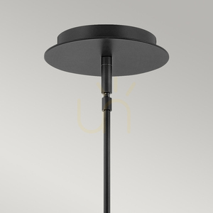 Malá závěsná LED lampa Dax - černá Elstead 1 Malá závěsná LED lampa Dax - černá Elstead small 1