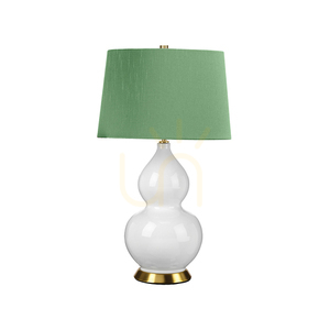 Stolní lampa Isla - 1 světelný zdroj - bílá / staromosaz Elstead 0 Stolní lampa Isla - 1 světelný zdroj - bílá / staromosaz Elstead small 0