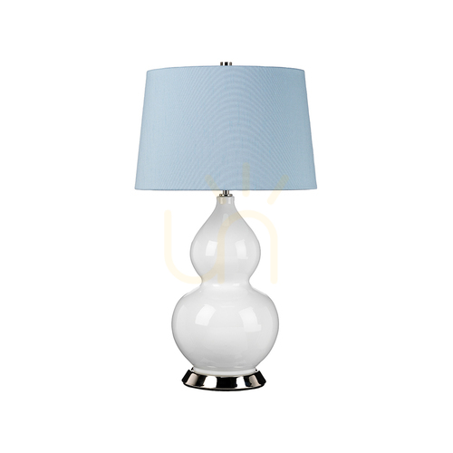 Kontrola Stolní lampa Isla - 1 světelný zdroj - leštěný nikl Elstead