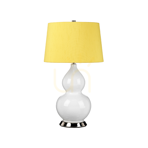 Kontrola Stolní lampa Isla - 1 světelný zdroj - leštěný nikl Elstead