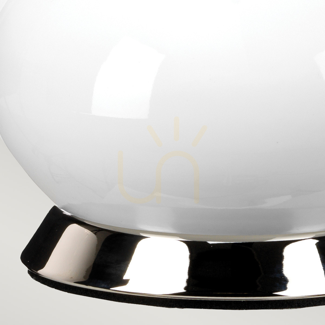 Zobrazit Stolní lampa Milo - 1 světelný zdroj - bílá / leštěný nikl Elstead Stolní lampa Milo - 1 světelný zdroj - bílá / leštěný nikl Elstead