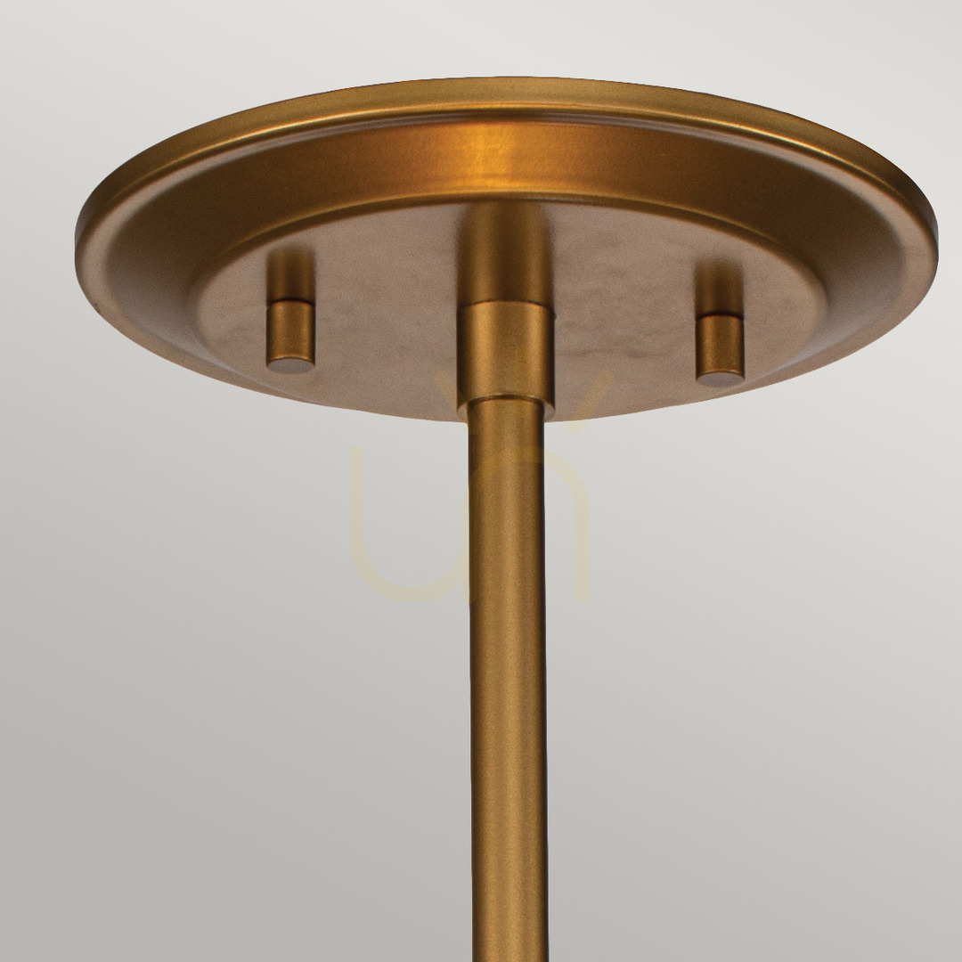 Pohled Malá závěsná lampa Ziggy - 1 světelný zdroj - Lakovaná zlatá Elstead Malá závěsná lampa Ziggy - 1 světelný zdroj - Lakovaná zlatá Elstead