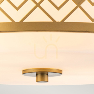 Ziggy medium plafond - 2 světelné zdroje - Lakovaná zlatá Elstead small 1