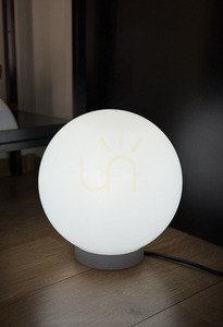 LUNA BALL 30 cm dekorativní svítící zahradní koule včetně kabelu a montážního ozdobného kroužku - PREMIUM - UV - LUNARES small 3