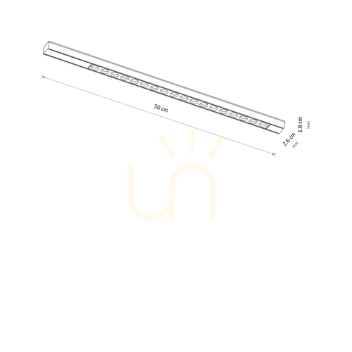 Kontrola UT-LVM FOCUS LED 18W 11332 Nowodvorski Busbar Light