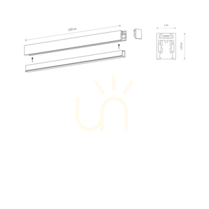 NANO Lighting Rail - LVM TRACK 1M 11724 Nowodvorski small 2