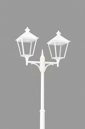 Kontrola Zahradní / parková lucerna IP54 LONDON BIG 41249WH LED 2x9,5W 4000K bílá - premium NORLYS