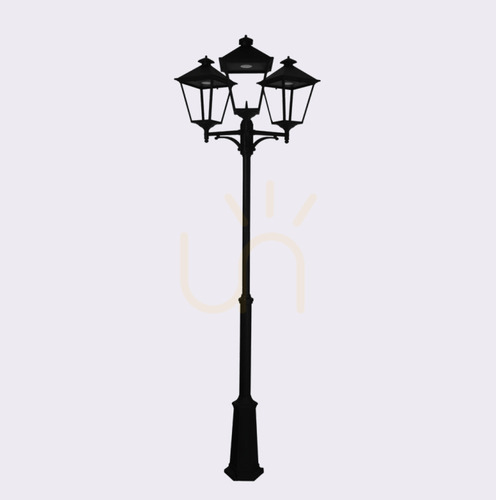 Kontrola Zahradní / parková lucerna IP54 LONDON BIG 4134BL 3x13,4W 3000K černá - premium NORLYS