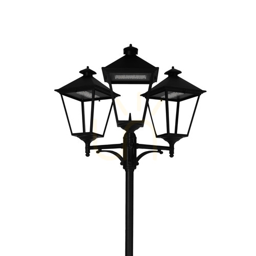 Kontrola Zahradní / parková lucerna IP54 LONDON BIG 4135BL 3x13,4W 4000K černá - prémiová NORLYS.