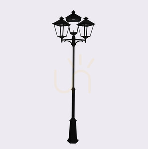 Zahradní / parková lucerna IP54 LONDON BIG 4135BL 3x13,4W 4000K černá - prémiová NORLYS. small 1