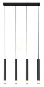 Závěsné svítidlo Zuma Line VELIC P241125804BL černá 4xG9 0 Závěsné svítidlo Zuma Line VELIC P241125804BL černá 4xG9 small 0