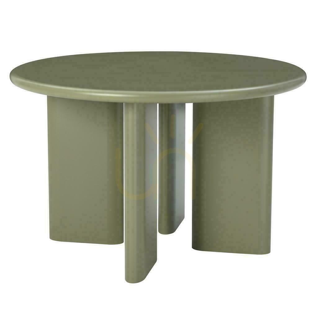 Jídelní stůl 120 cm MOLIQ Matte Olive Green
