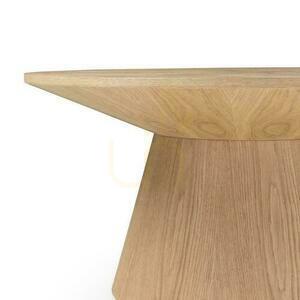Konferenční stolek 90 cm ORB Přírodní dubová dýha small 3