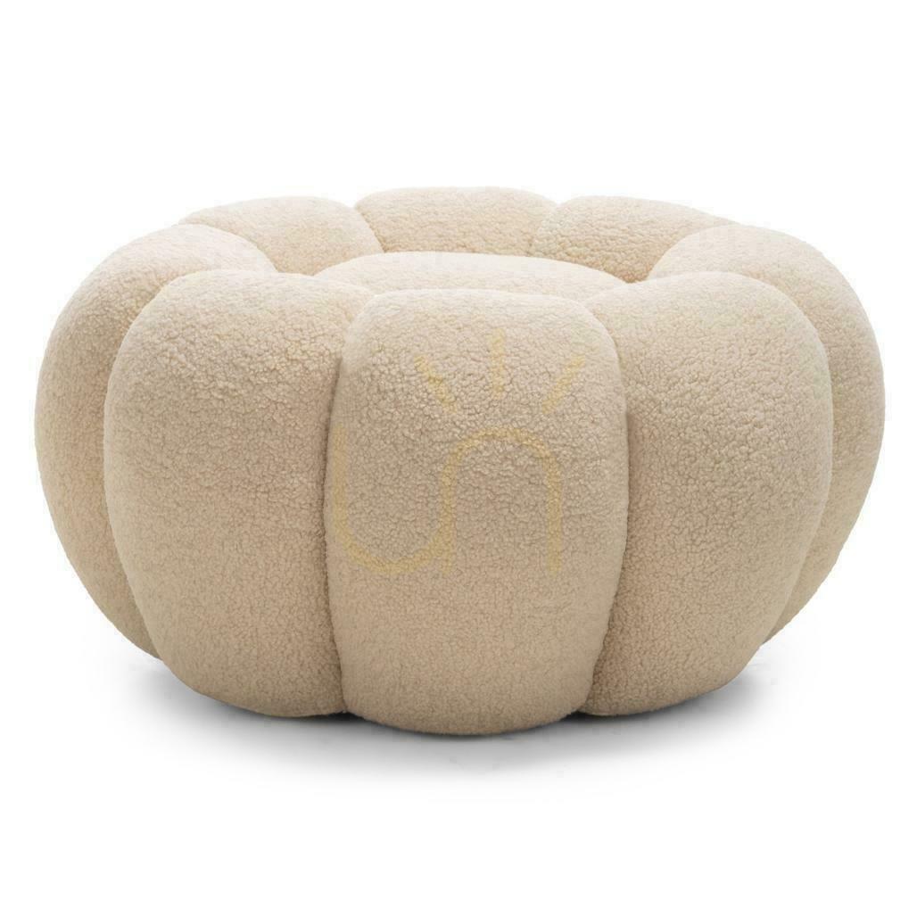 Pohled PERLE Béžový puf Boucle PERLE Béžový puf Boucle