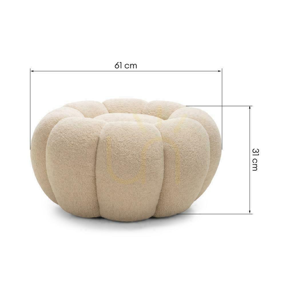 Zobrazit PERLE Béžový puf Boucle PERLE Béžový puf Boucle