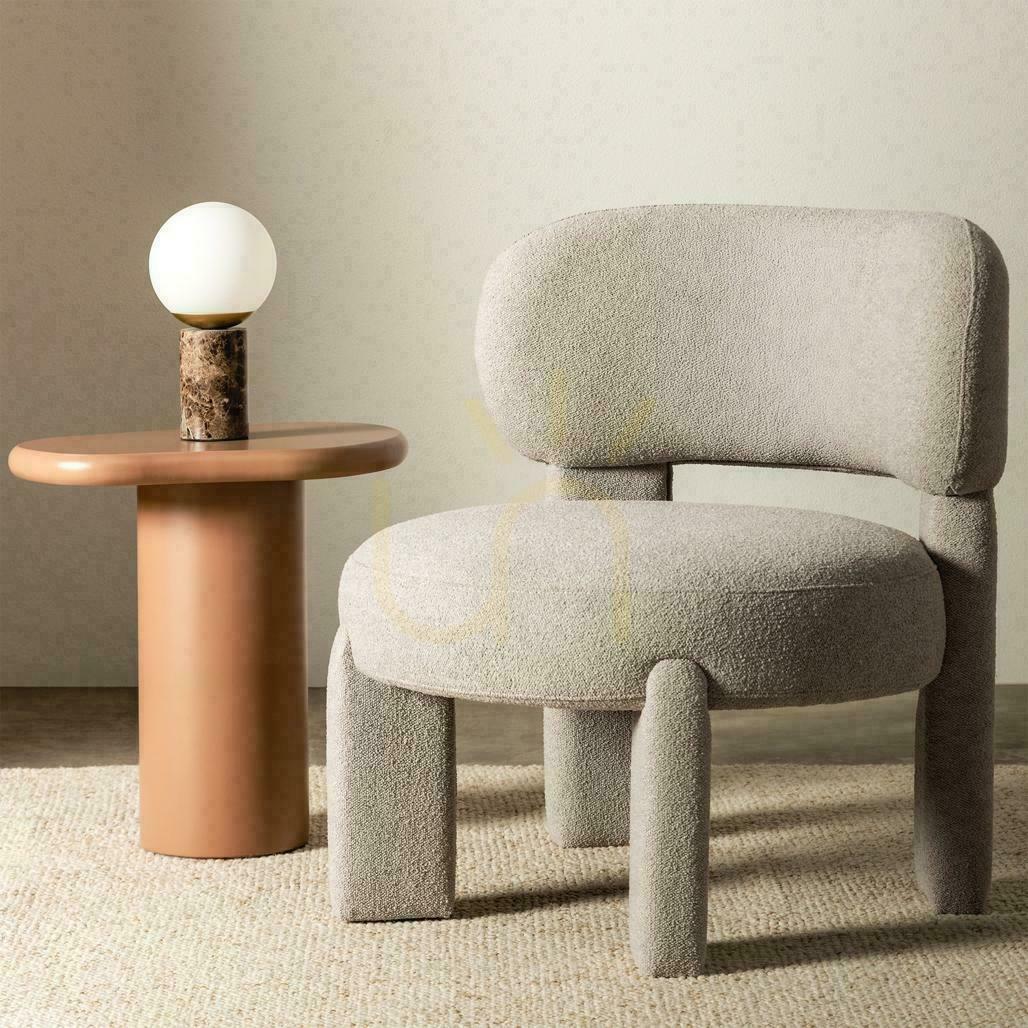 Pohled Sada 2 čalouněných křesel SAMMA Gray-Beige Boucle Sada 2 čalouněných křesel SAMMA Gray-Beige Boucle