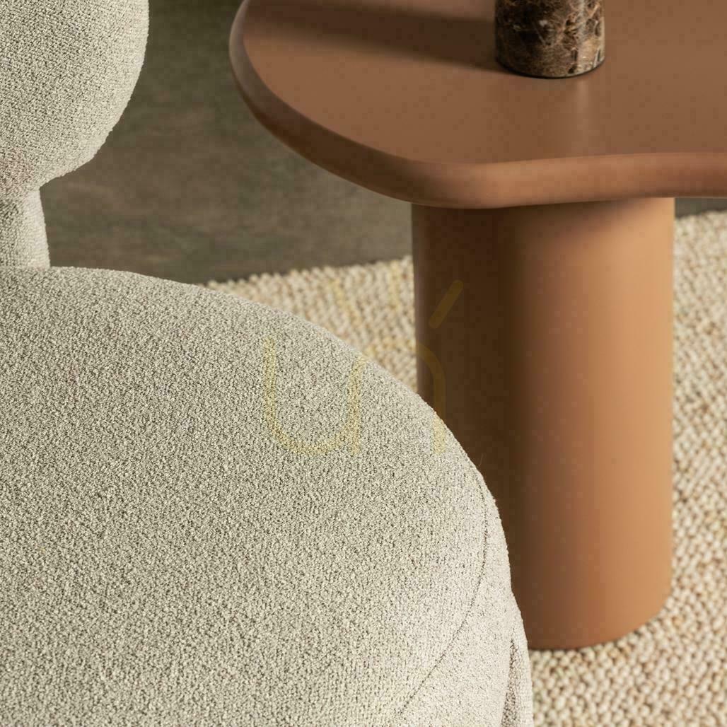 Pohled Sada 2 čalouněných křesel SAMMA Gray-Beige Boucle Sada 2 čalouněných křesel SAMMA Gray-Beige Boucle