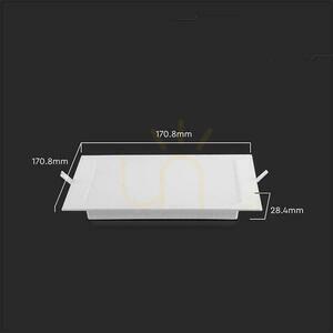 V-TAC zapuštěné prémiové stropní svítidlo LED panel 12W čtvercový 170x170 VT-61012 4000K 1200lm 5 V-TAC zapuštěné prémiové stropní svítidlo LED panel 12W čtvercový 170x170 VT-61012 4000K 1200lm small 5