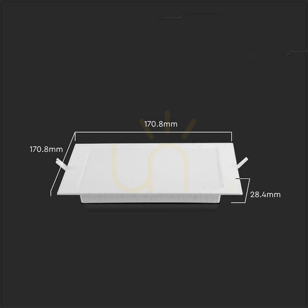 Kontrola V-TAC zapuštěné prémiové stropní svítidlo LED panel 12W čtvercový 170x170 VT-61012 4000K 1200lm V-TAC zapuštěné prémiové stropní svítidlo LED panel 12W čtvercový 170x170 VT-61012 4000K 1200lm