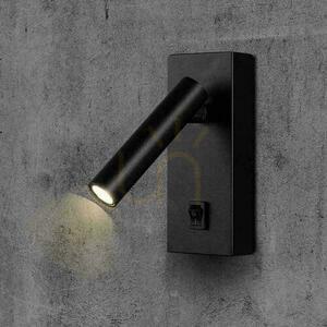 LED svítidlo V-TAC 2W nástěnné svítidlo hotelová postel spínač černá VT-402 4000K 150lm small 7