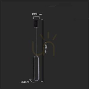 V-TAC 13W LED závěsné svítidlo černé VT-7829 3000K 1500lm 3 V-TAC 13W LED závěsné svítidlo černé VT-7829 3000K 1500lm small 3