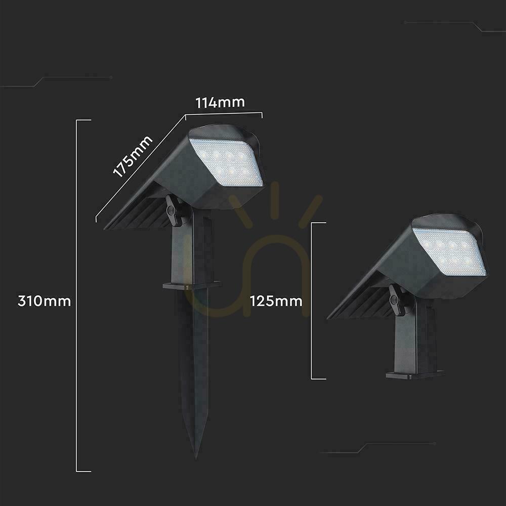 Kontrola LED V-TAC solar 1,3W IP65 VT-10183 3000K-4000K-6500K 100lm 2 v 1 zahradní nástěnné svítidlo 3 roky záruka LED V-TAC solar 1,3W IP65 VT-10183 3000K-4000K-6500K 100lm 2 v 1 zahradní nástěnné svítidlo 3 roky záruka