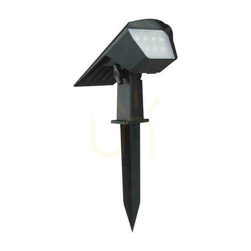 Kontrola LED V-TAC solar 1,3W IP65 VT-10183 3000K-4000K-6500K 100lm 2 v 1 zahradní nástěnné svítidlo 3 roky záruka
