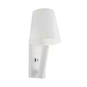 LED svítidlo V-TAC 2W COB CREE nástěnná lampa bílá hotelová postel USB+USB C difuzor VT-80062-W 3000K 60lm 0 LED svítidlo V-TAC 2W COB CREE nástěnná lampa bílá hotelová postel USB+USB C difuzor VT-80062-W 3000K 60lm small 0