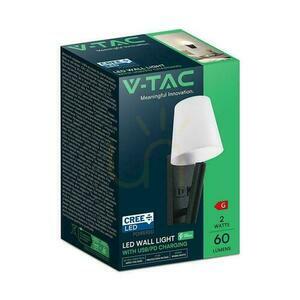 LED svítidlo V-TAC 2W COB CREE nástěnná lampa černá hotelová postel USB+USB C difuzor VT-88062-B 3000K 60lm 2 LED svítidlo V-TAC 2W COB CREE nástěnná lampa černá hotelová postel USB+USB C difuzor VT-88062-B 3000K 60lm small 2