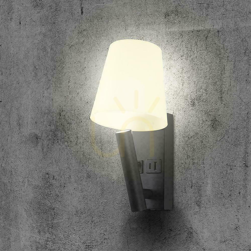 Pohled LED svítidlo V-TAC 2W COB CREE nástěnná lampa černá hotelová postel USB+USB C difuzor VT-88062-B 3000K 60lm LED svítidlo V-TAC 2W COB CREE nástěnná lampa černá hotelová postel USB+USB C difuzor VT-88062-B 3000K 60lm